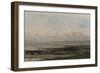 Beach at Ebb Tide-Charles Francois Daubigny-Framed Art Print