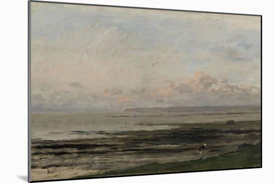 Beach at Ebb Tide-Charles Francois Daubigny-Mounted Art Print
