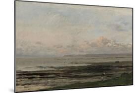 Beach at Ebb Tide-Charles Francois Daubigny-Mounted Art Print