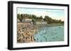 Beach at English Bay, Vancouver, British Columbia-null-Framed Art Print