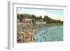 Beach at English Bay, Vancouver, British Columbia-null-Framed Art Print