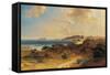 Beach at Estepona with a View of the Rock of Gibraltar-Fritz Bamberger-Framed Stretched Canvas