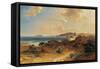 Beach at Estepona with a View of the Rock of Gibraltar-Fritz Bamberger-Framed Stretched Canvas