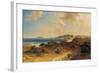 Beach at Estepona with a View of the Rock of Gibraltar-Fritz Bamberger-Framed Giclee Print