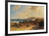 Beach at Estepona with a View of the Rock of Gibraltar-Fritz Bamberger-Framed Giclee Print