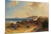 Beach at Estepona with a View of the Rock of Gibraltar-Fritz Bamberger-Mounted Giclee Print