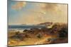 Beach at Estepona with a View of the Rock of Gibraltar-Fritz Bamberger-Mounted Giclee Print