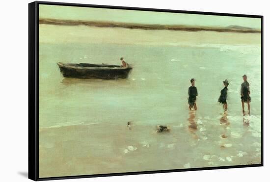 Beach at Etaples, 1887-Philip Wilson Steer-Framed Stretched Canvas