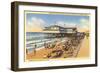 Beach at Galveston-null-Framed Premium Giclee Print