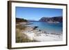 Beach at Gasvaer, Kvalfjord, Troms, North Norway, Norway, Scandinavia, Europe-David Lomax-Framed Photographic Print