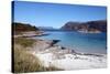 Beach at Gasvaer, Kvalfjord, Troms, North Norway, Norway, Scandinavia, Europe-David Lomax-Stretched Canvas