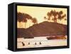 Beach at Goa, India-Peter Adams-Framed Stretched Canvas