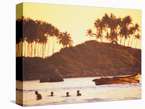 Beach at Goa, India-Peter Adams-Stretched Canvas