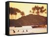 Beach at Goa, India-Peter Adams-Framed Stretched Canvas
