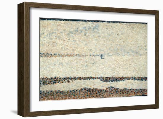 Beach at Gravelines, 1890-Georges Seurat-Framed Giclee Print