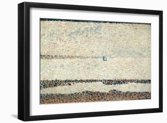 Beach at Gravelines, 1890-Georges Seurat-Framed Giclee Print