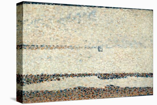 Beach at Gravelines, 1890-Georges Seurat-Stretched Canvas
