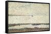 Beach at Gravelines, 1890-Georges Seurat-Framed Stretched Canvas
