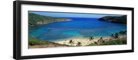 Beach at Hanauma Bay Oahu Hawaii USA-null-Framed Premium Photographic Print