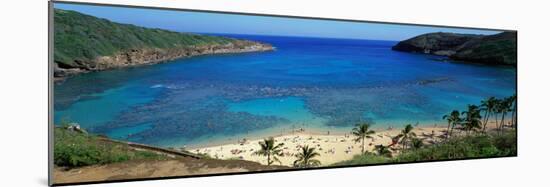 Beach at Hanauma Bay Oahu Hawaii USA-null-Mounted Photographic Print