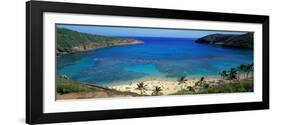 Beach at Hanauma Bay Oahu Hawaii USA-null-Framed Photographic Print