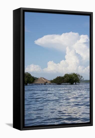 Beach at Height of the Wet Season, Alter Do Chao, Amazon, Brazil-Cindy Miller Hopkins-Framed Stretched Canvas