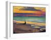 Beach at Heist-Georges Lemmen-Framed Art Print