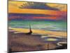 Beach at Heist-Georges Lemmen-Mounted Art Print