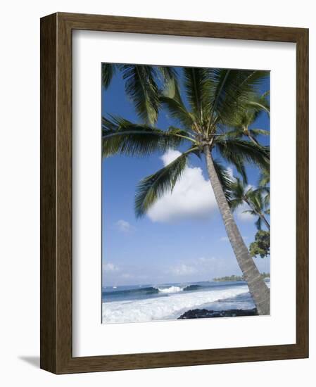 Beach at Kailua-Kona, Island of Hawaii (Big Island), Hawaii, USA-Ethel Davies-Framed Photographic Print