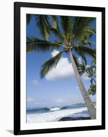 Beach at Kailua-Kona, Island of Hawaii (Big Island), Hawaii, USA-Ethel Davies-Framed Photographic Print