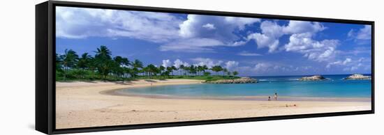 Beach at Ko Olina Resort Oahu Hawaii USA-null-Framed Stretched Canvas