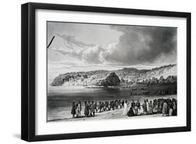 Beach at Korora-Reka-Cyrille Pierre Theodore Laplace-Framed Giclee Print