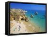 Beach at Lagos, Algarve, Portugal, Europe-Papadopoulos Sakis-Framed Stretched Canvas