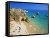 Beach at Lagos, Algarve, Portugal, Europe-Papadopoulos Sakis-Framed Stretched Canvas