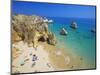 Beach at Lagos, Algarve, Portugal, Europe-Papadopoulos Sakis-Mounted Photographic Print