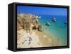 Beach at Lagos, Algarve, Portugal, Europe-Papadopoulos Sakis-Framed Stretched Canvas