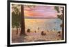 Beach at Lake Tahoe-null-Framed Art Print