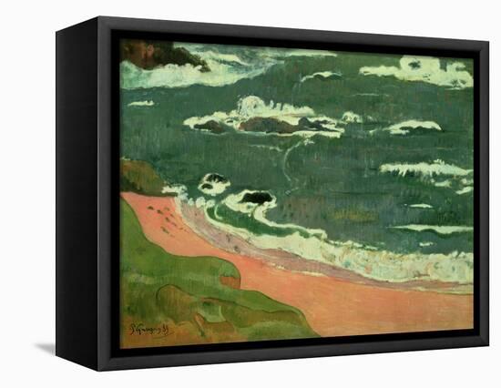 Beach at Le Pouldu, 1889-Paul Gauguin-Framed Stretched Canvas