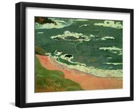 Beach at Le Pouldu, 1889-Paul Gauguin-Framed Giclee Print