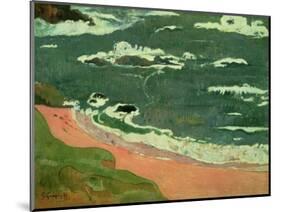 Beach at Le Pouldu, 1889-Paul Gauguin-Mounted Giclee Print