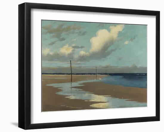 Beach at Low Tide, 1890-Frederick Milner-Framed Giclee Print