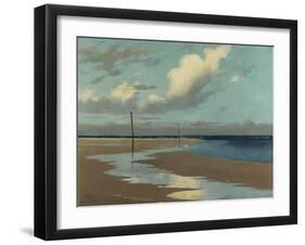 Beach at Low Tide, 1890-Frederick Milner-Framed Giclee Print