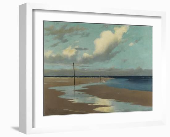 Beach at Low Tide, 1890-Frederick Milner-Framed Giclee Print