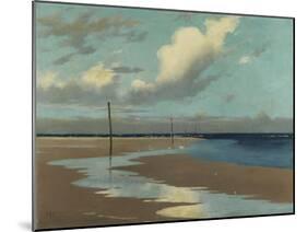 Beach at Low Tide, 1890-Frederick Milner-Mounted Giclee Print