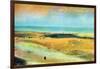 Beach at Low Tide-Edgar Degas-Framed Art Print