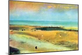 Beach at Low Tide-Edgar Degas-Mounted Art Print