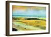 Beach At Low Tide-Edgar Degas-Framed Premium Giclee Print