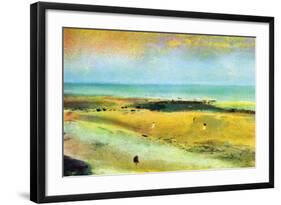 Beach At Low Tide-Edgar Degas-Framed Art Print