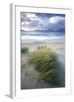 Beach at Luskentyre with Dune Grasses Blowing-Lee Frost-Framed Photographic Print