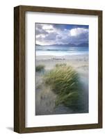 Beach at Luskentyre with Dune Grasses Blowing-Lee Frost-Framed Photographic Print